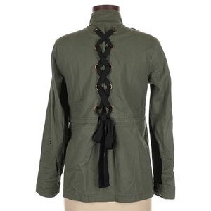 Democracy • Green/Black • Large • Lace-Up Back • Military Style • Jacket